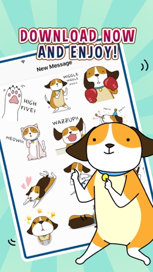 Beagle Emoji - Cutest Sticker Pack for iMessage(圖3)-速報App