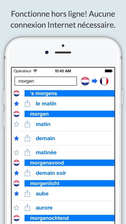 Offline French Dutch Dictionary with Voice