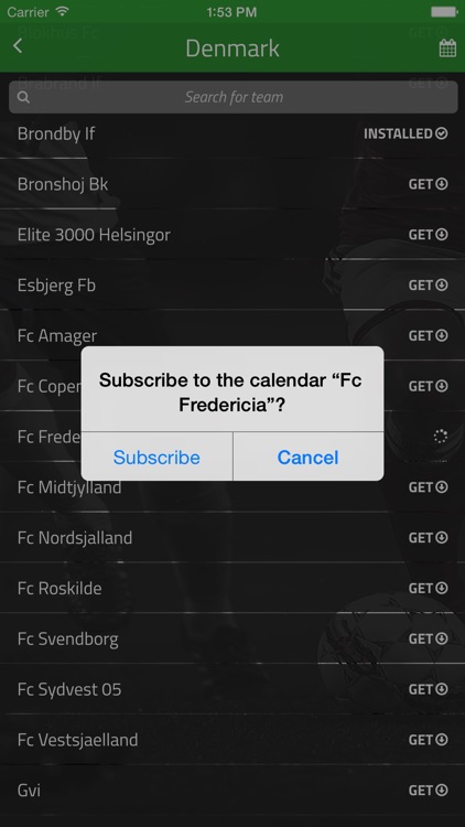 Football fixture list