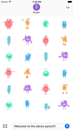 IDEOko Monster Moves Stickers(圖2)-速報App