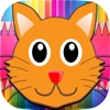 Cat Coloring Book - Cute Cat Kitty Kitten Paint And Draw For Kid Boy And Girl