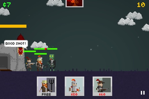 Pixel Warrior: castle defence and roguelike hybrid screenshot 2