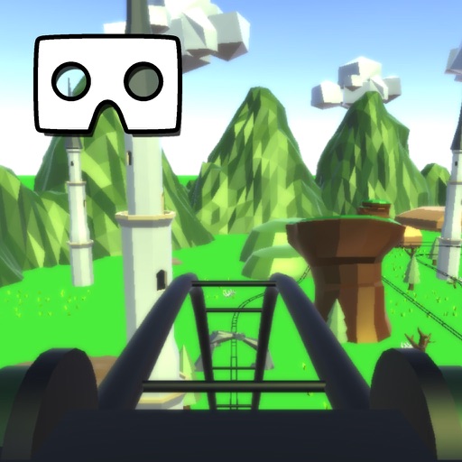 VR Dreamy Low Poly Train Ride iOS App