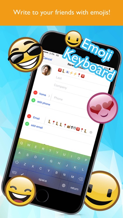 Write with emojis - Emoji keyboard