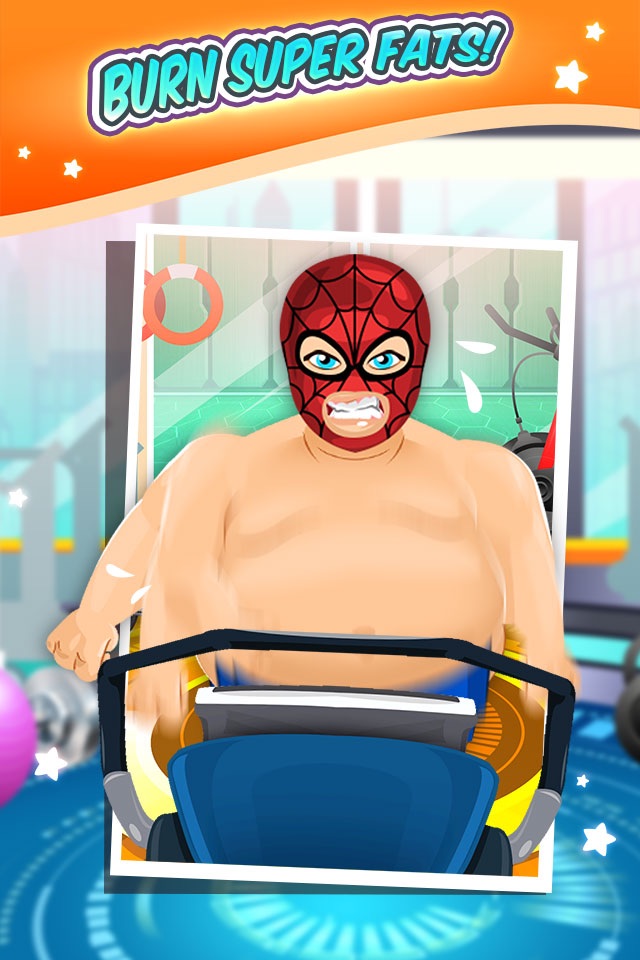 Superhero Fat to Fit Gym 2 - cool sport running & jumping games! screenshot 3