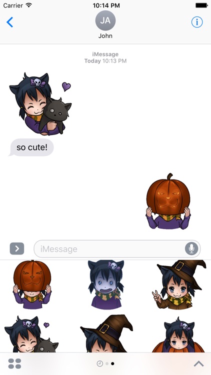Catgirl Miyu: Halloween Stickers