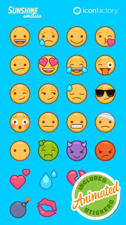Iconfactory Sunshine Smilies Stickers