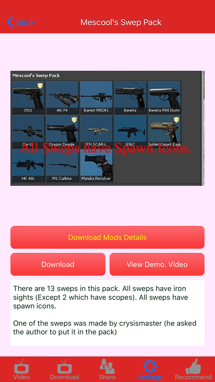 Weapon Mods for Garry’s Mod