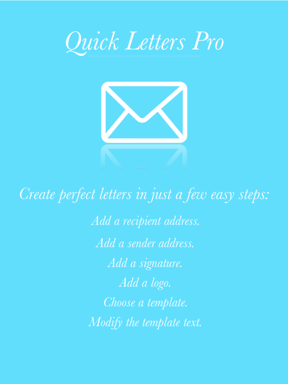 Quick Letters Pro - for Personal & Business Lettersのおすすめ画像1