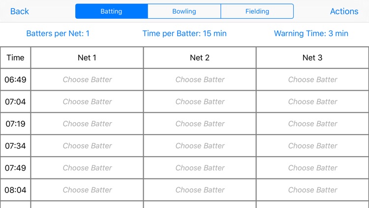 Cricket Training Manager