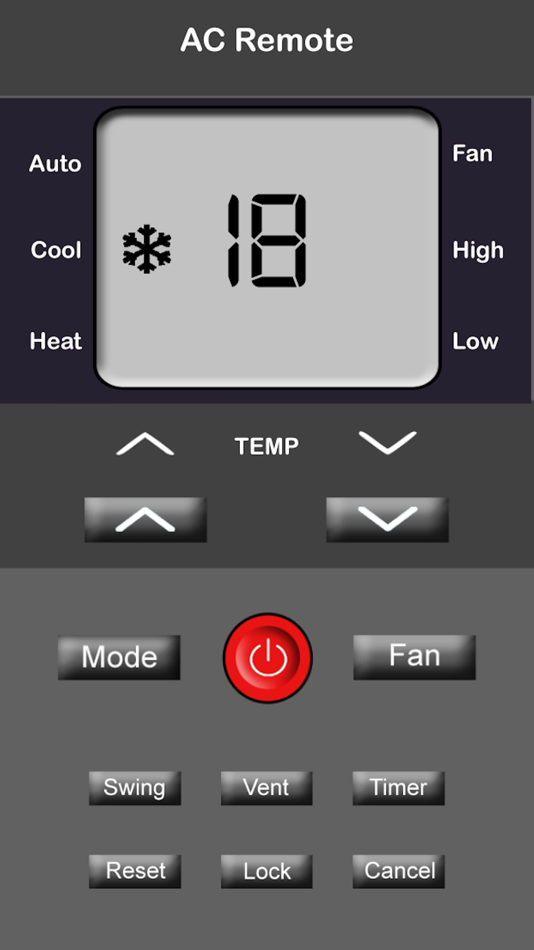 Remote ios. Приложение Remote Control 9.1. Красный экран Remote Operator. Mode Fan Speed Swing Vent timer. DSP Remote ac2.