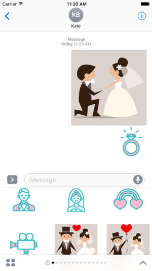 Wedding Stickers Pack For iMessage(圖1)-速報App