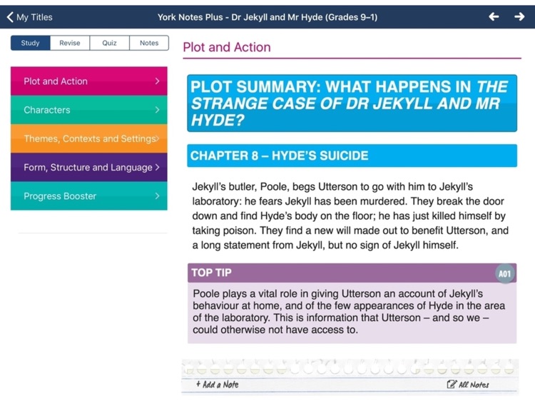 Dr Jekyll and Mr Hyde York Notes GCSE 9-1 for iPad