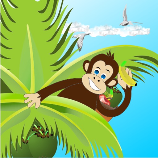 Monkey POP - Mommy Gorilla Catches Fruits in the Jungle Icon