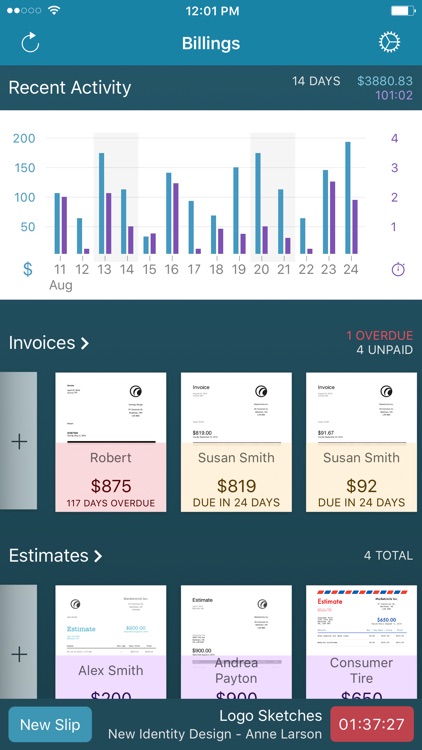 Billings Pro - Time & Invoice screenshot-0