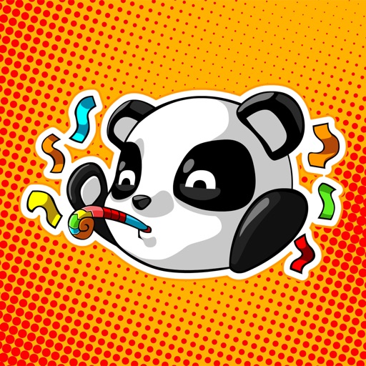 Cute Panda iMessage Stickers by HON WANG CHOW