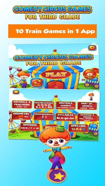 Third Grade Games with the Circus School Edition