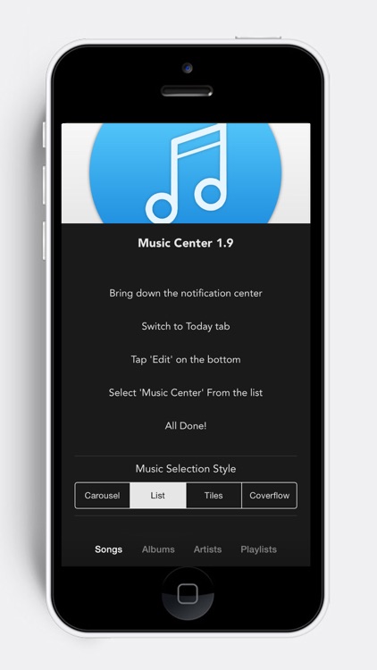 Music Center - Music Widget Lock Screen screenshot-4