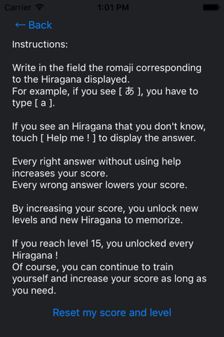 Hiragana : learn and memorize screenshot 2
