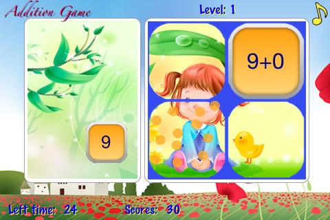 Addition math game screenshot 2