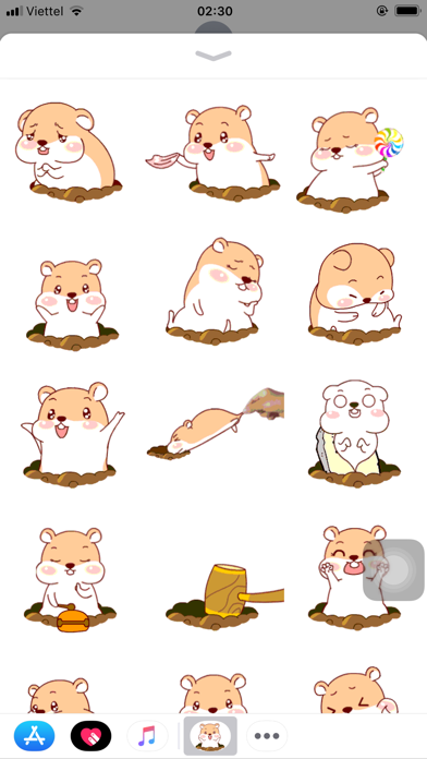 Animated Hamsters Stickers screenshot 2