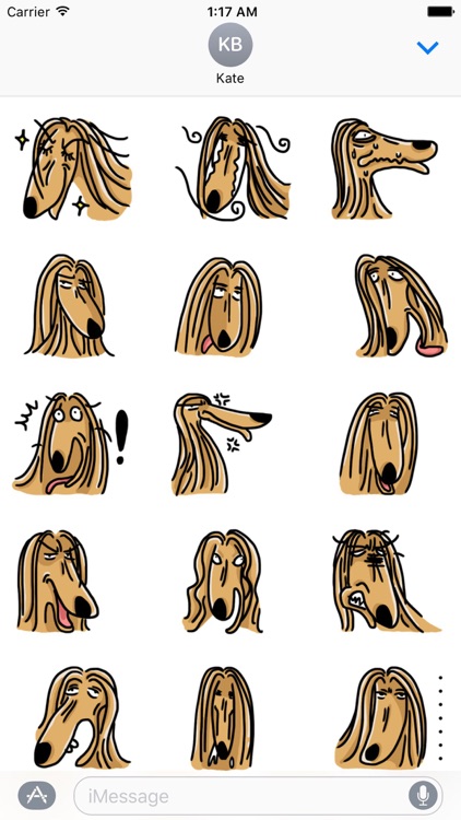 Funny Afghan Hound Dog Sticker