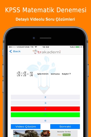 KPSS Matematik Video Çözümlü Deneme Sınavı screenshot 3