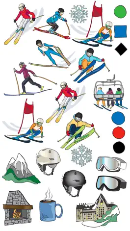 Game screenshot Skiing Sticker Set mod apk