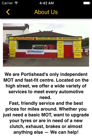 Portishead Tyre & Mot Centre screenshot 2
