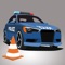Take your police car on a super speed ride through a constantly changing course