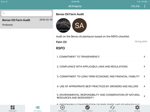Proforest Field Audit App screenshot 4