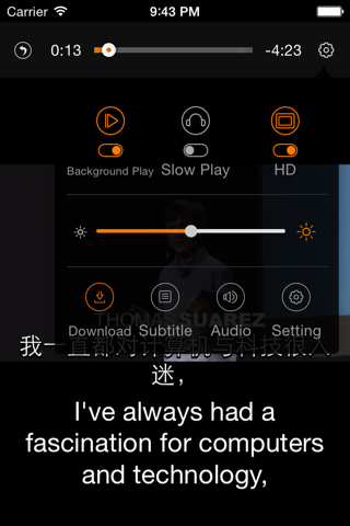 DoPlayer HD - learning english(for ted) screenshot 4