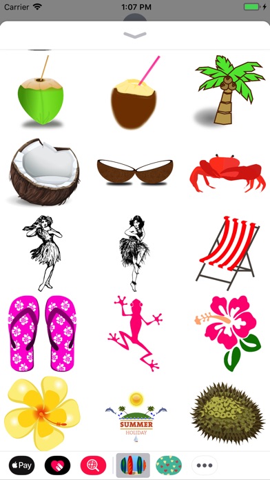 Tropical Beach Day Stickers screenshot 3