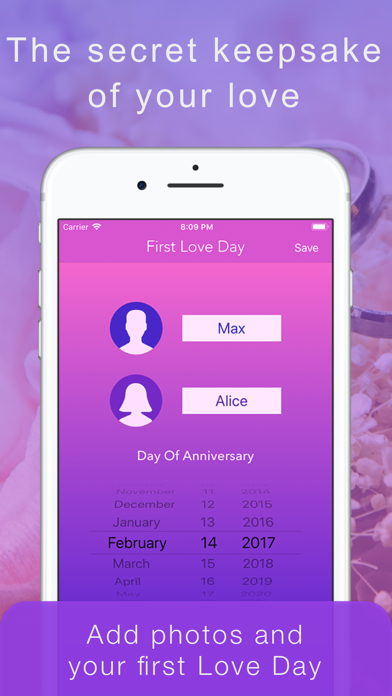 Anniversary tracker - Lovedays screenshot 2