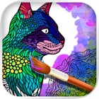 Cats & kittens - Mandalas coloring book for adults