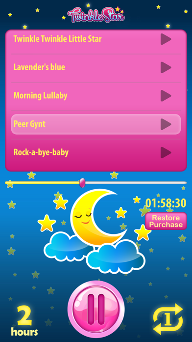 How to cancel & delete Twinkle Star Baby Lullaby Set Sleep Well Melodies from iphone & ipad 2