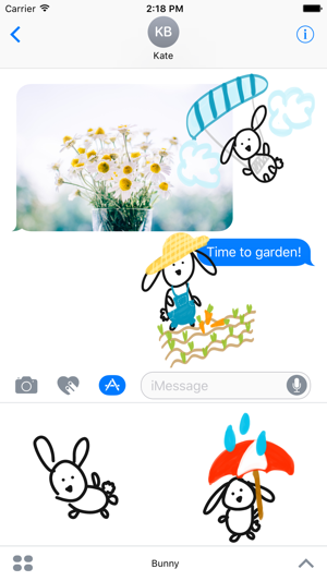 Bunny stickers for iMessage - easter photo emoji(圖1)-速報App