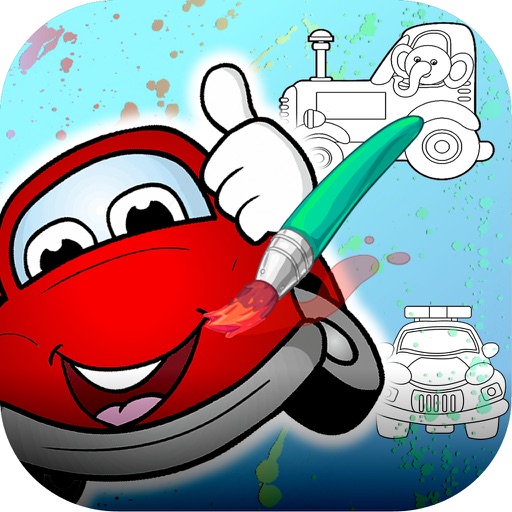 Coloring Books Cars Icon