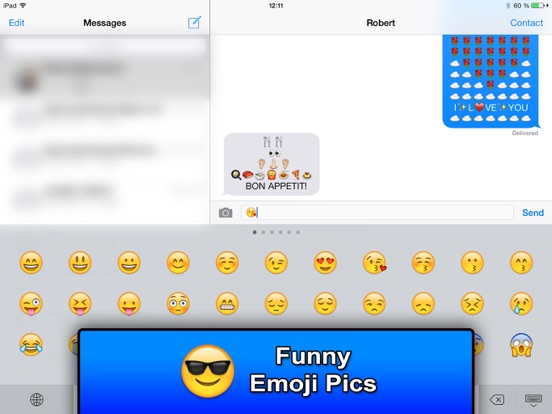 SMS Smileys Emoji Sticker PRO iPad Capturas de pantalla
