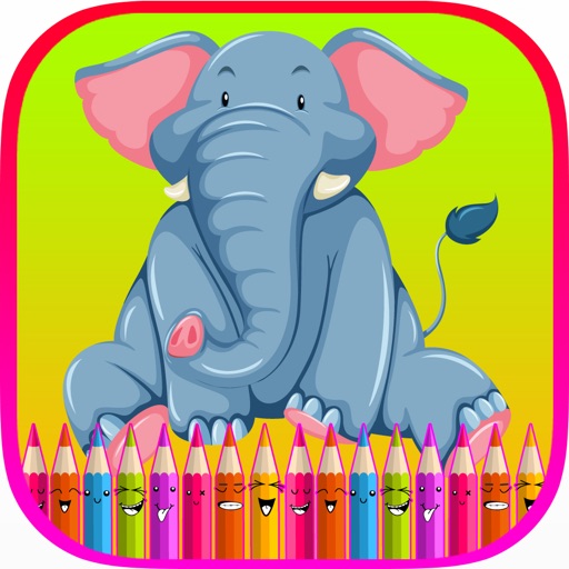 Animal Coloring Page for Kids - Preschool Toddler iOS App