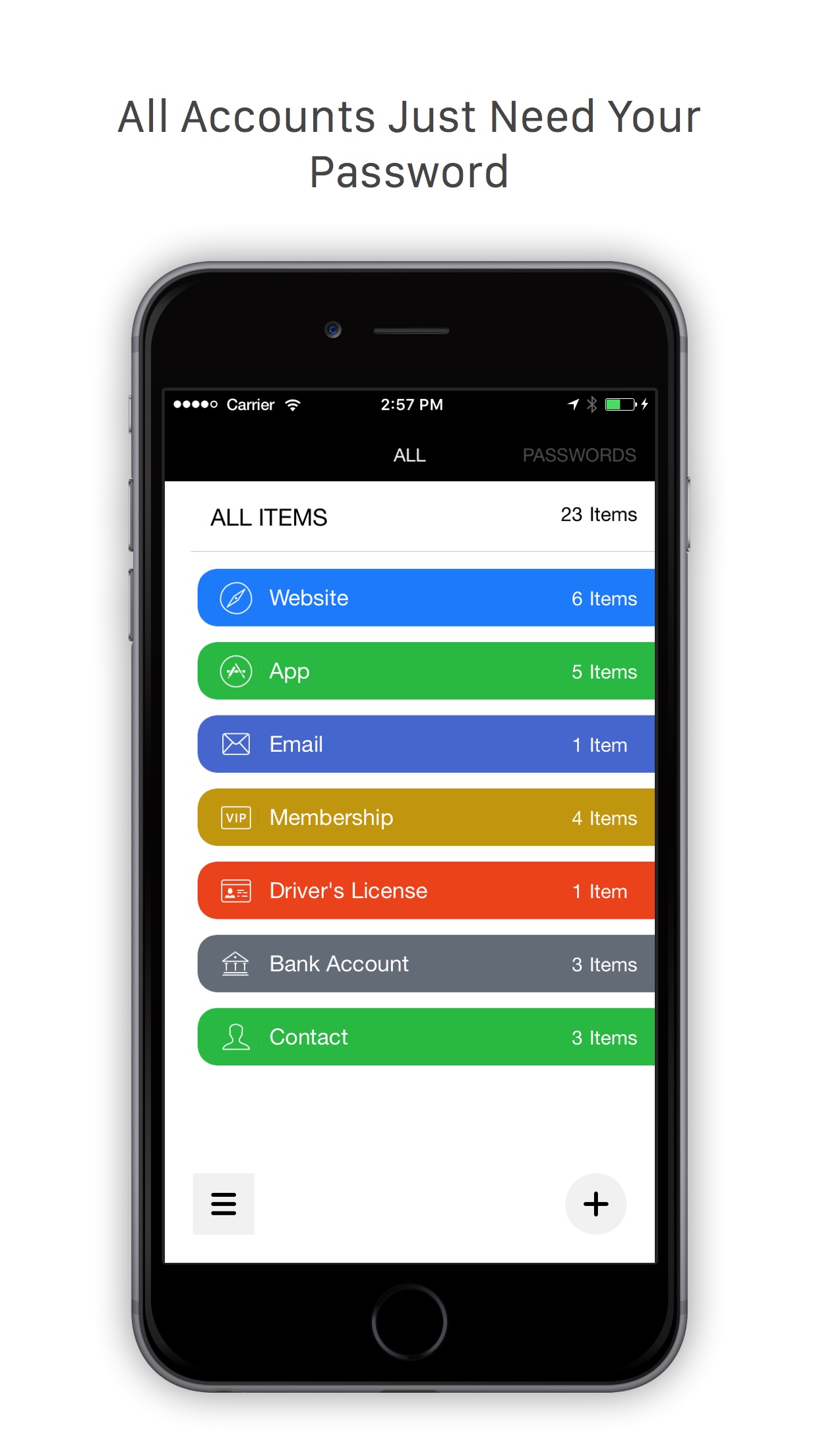 Screenshot do app Tiny Password - Secure Password Manager