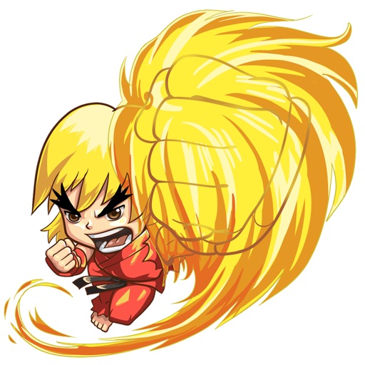 Street Fighter Fight Sticker for iOS & Android