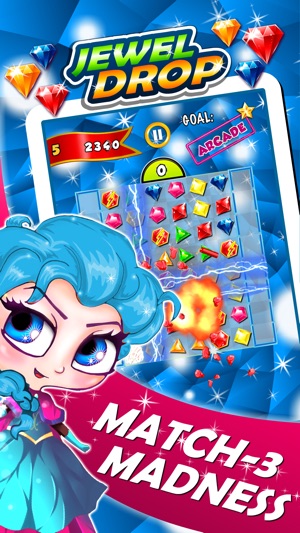 Jewel's Drop Match-3 - diamond game and 