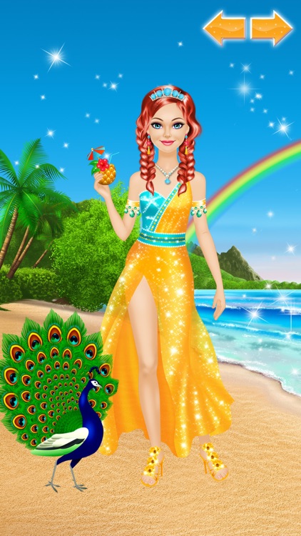 Tropical Princess: Girls Makeup and Dress Up Games screenshot-4