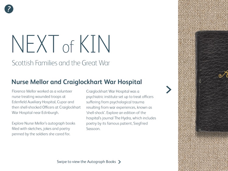 Next of Kin: Nurse Mellor’s Autograph Books