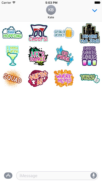 Bar Hopping Stickers