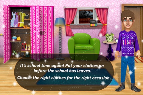 School Daze Dress Up - Back to School Kids & Teens Makeover Game screenshot 2