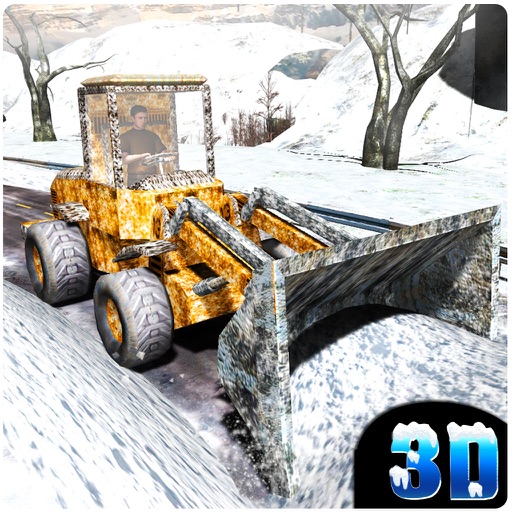 Snow Plow Truck Excavator Icon