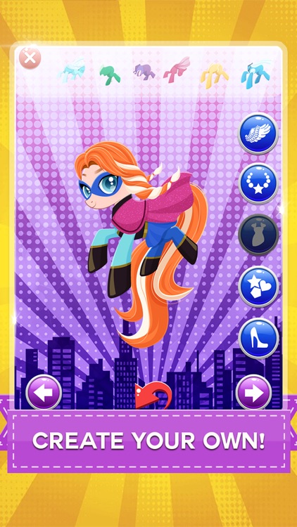 Super Pony Hero Girl – My Little Princess Pony Dress up Games for Free screenshot-3