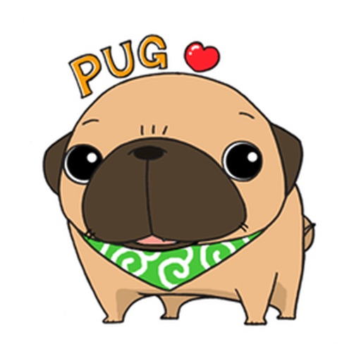 Pug Stamp Stickers